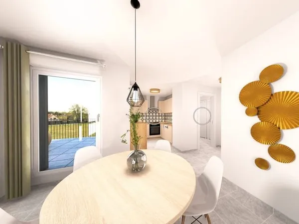 Appartement 3 pièces 64 m²