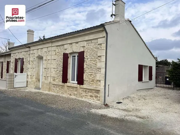 Maison Saint Ciers Sur Gironde 3 pièce(s) - 58 m2 - jardin - PRIX 135 990 HAI