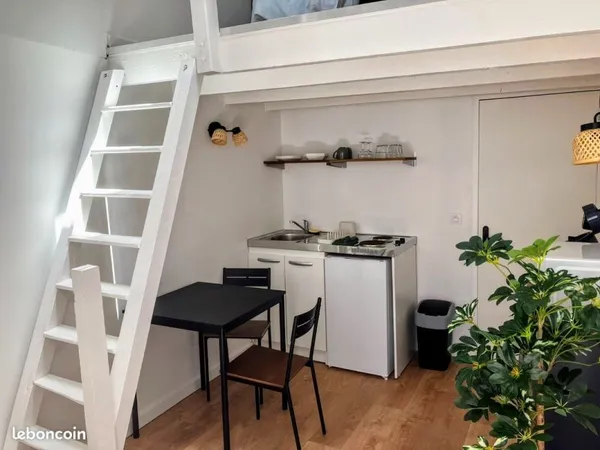 Joli studio meublé refait à neuf de 20m² à 1 minute à pied de la place Jean Jaurès (Particulier)