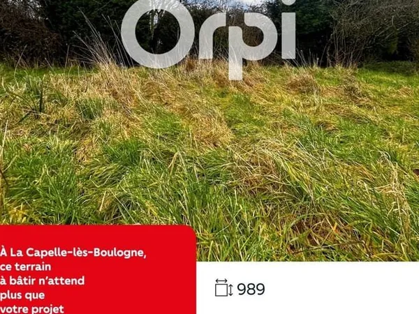 Terrain 989 m²