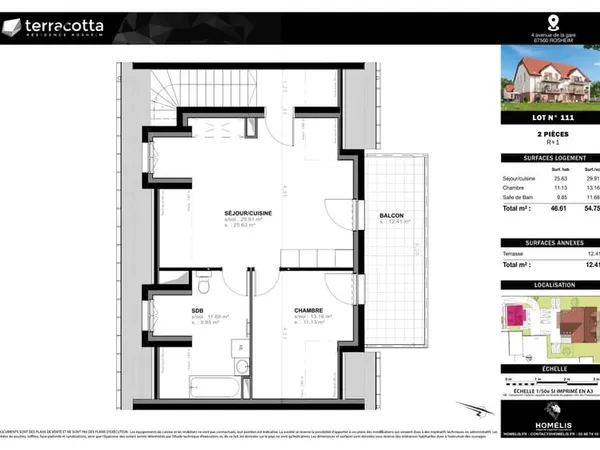 RARE : Logement attique indépendant