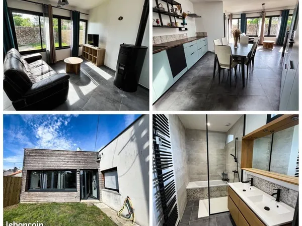 Maison meublée 79 m² - 3 chambres - jardin - Bouguenais Les Couëts