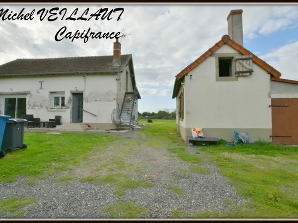 Maison à vendre 3 pièces PARAY LE FRESIL (03), 70 m², chambre, garage, dépendance, terrain de 9332 m