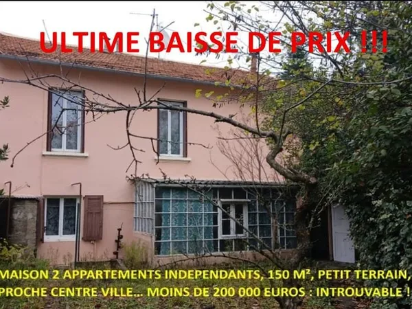 Maison avec 2 appartements indépendants