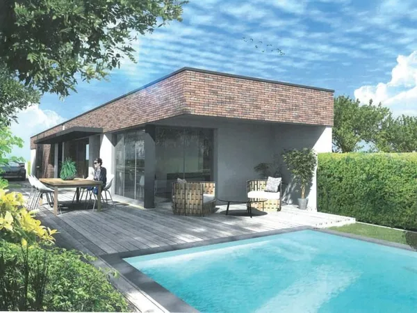 Maison Mérignac quartier Capeyron, rue des Arts 4 pièces 103,6 m2, 3 chambres, Piscine, Terrasses, J