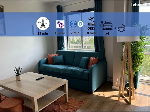 [COLOCATION HAUT DE GAMME] - 82m² d'Exception - 3 Chambres - Fresnes (Métro 14 / RER B)