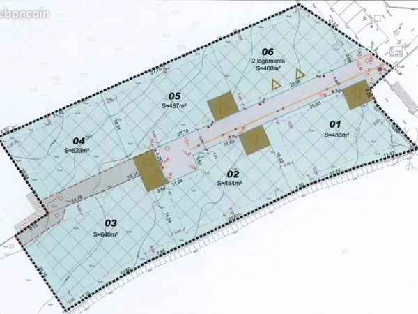 Terrain 474 m² Pordic