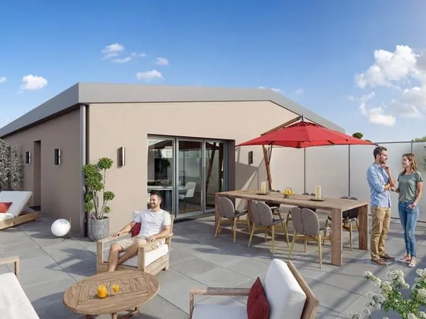 Appartement dernier étage...et 100m2 terrasse