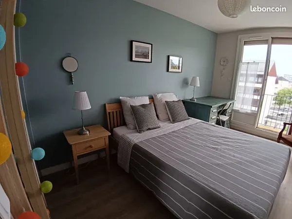 Colocation T4 meublé 80 m² - lumineux, 2 balcons - Saint-Rémy Reims
