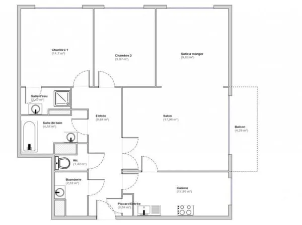 Vente Appartement 4 pièces