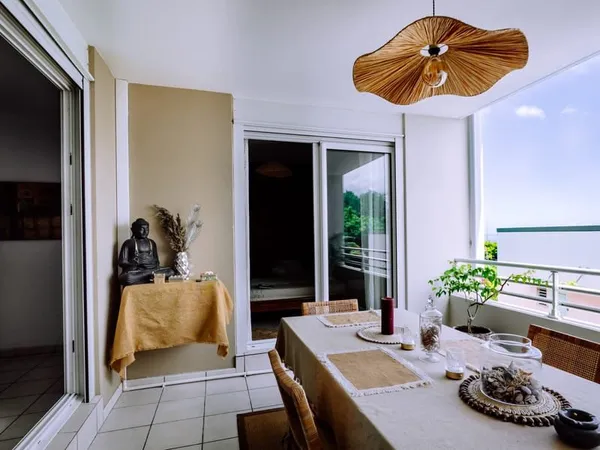 SAINT-PAUL | Crève-Coeur - Duplex T4 meublé avec vue mer