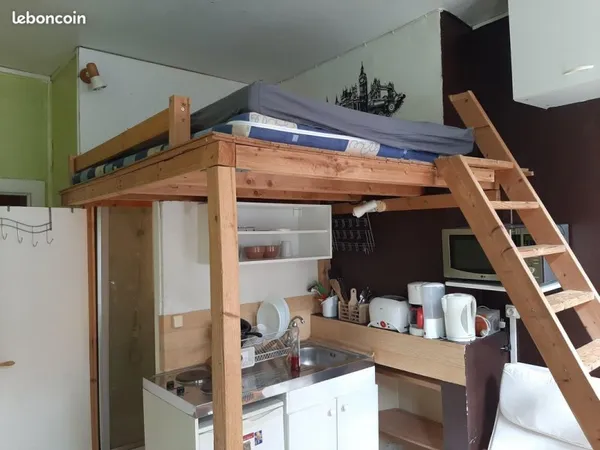 Studio meublé de 13m² à Saint-Leu