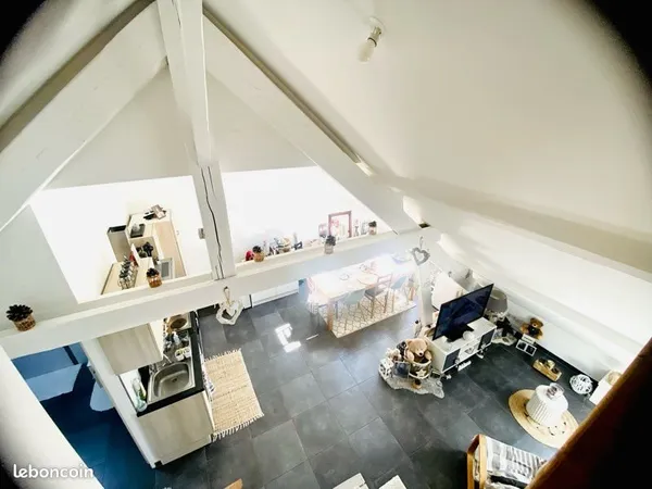 Appartement moderne avec mezzanine - lumineux, cosy, prêt à vivre - 480