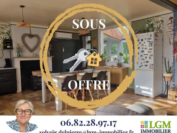 Maison individuelle avec terrain constructible - Ligny-sur-Canche 62