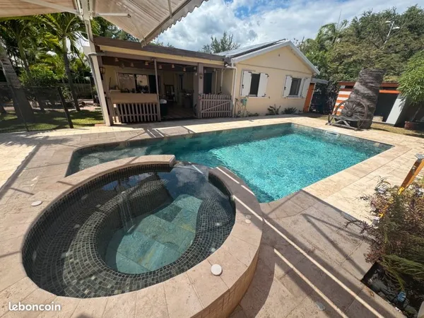 🏝️ villa f4/f5- rare hermitage - 5 min plage à pied - piscine + autonomie énergétique