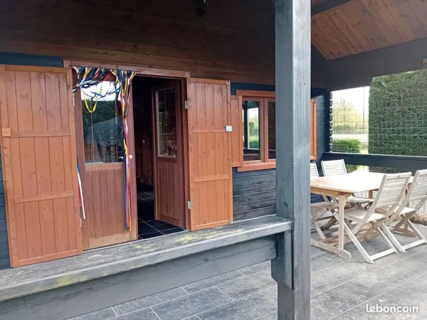 Maison de campagne individuelle avec chauffage au sol et pompe à chaleur
