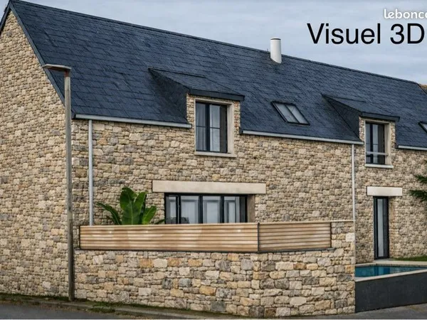 Maison en pierre Projet unique à Larmor-Plage