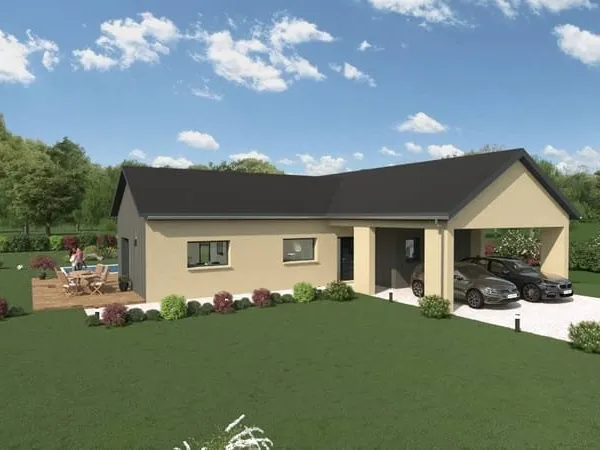 Terrain + maison 110 m² à Coubisou (12190)