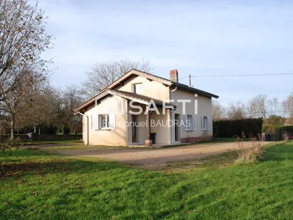 Maison sur un beau terrain