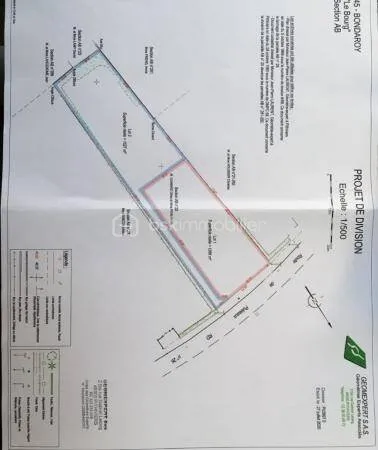 Terrain constructible 1266 m²