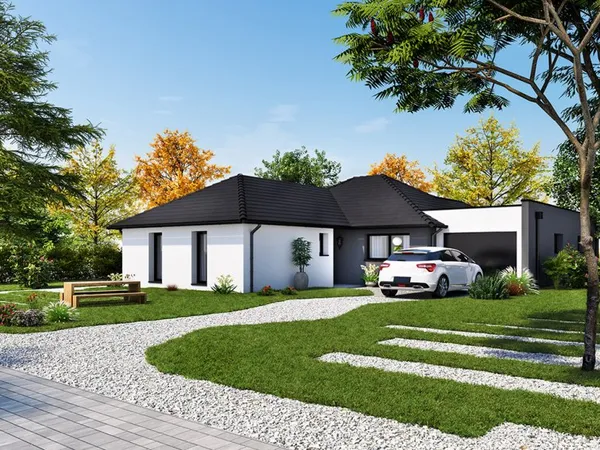 Terrain + maison 136 m²