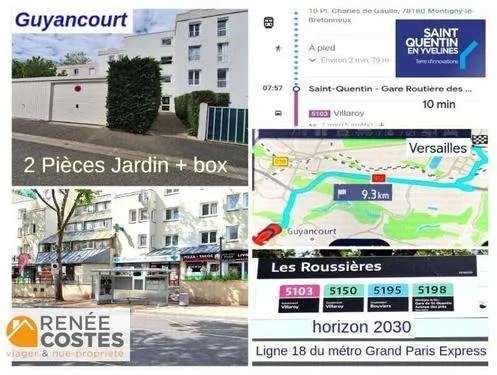 Cession-bail à vie - F67 ans - GUYANCOURT (78280)