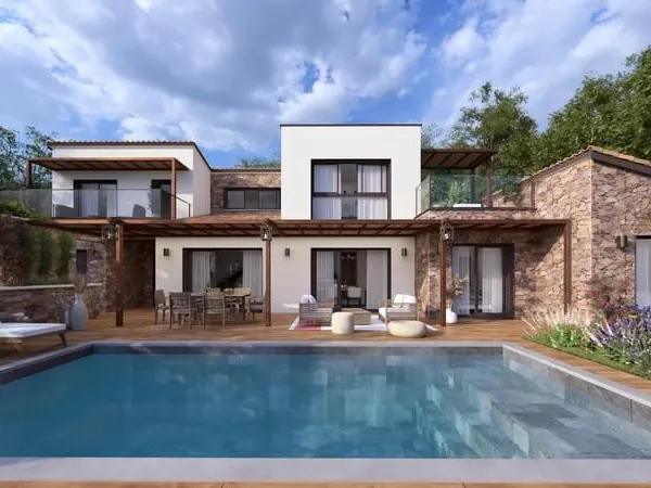 CONSTRUCTION EN VEFA - VILLA CONTEMPORAINE AVEC VUE MER ET MONTAGNES - FRAIS RÉDUITS