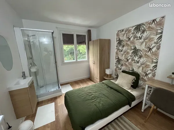 Chambre colocation - all inclusive douche privée