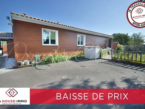 À VENDRE - Maison en ossature bois avec piscine et cuisine d'été à Carcans-Maubuisson
