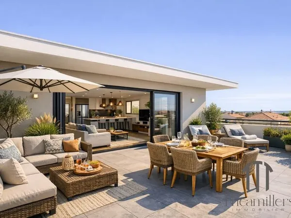 Superbe T4 en dernier étage grande terrasse