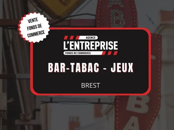 Bar, fonds de commerce, jeux, tabac 120 m² brest