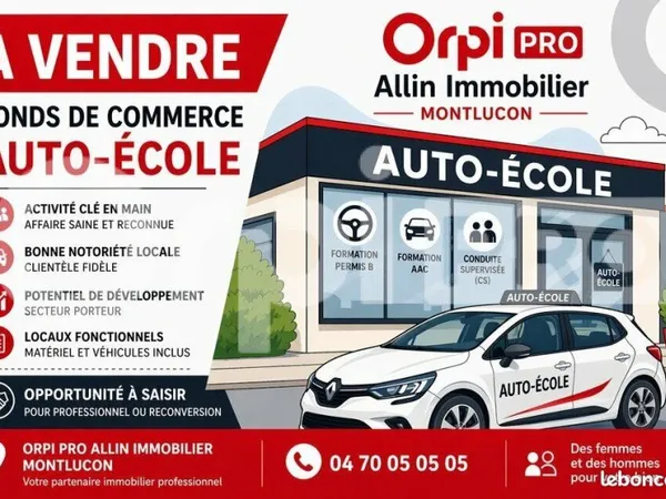 Fonds de commerce 35 m²