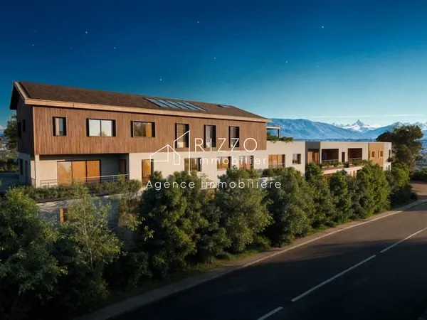 Découvrez cet appartement d'exception en rez-de-jardin situé dans la charmante commune d'Ornex, aux 