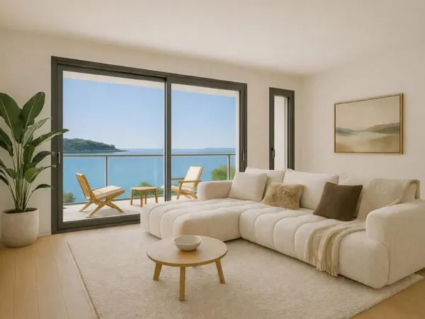 Vente appartement T3 de 71 m² avec 2 balcons et vue mer, Perros-Guirec ( 22700)