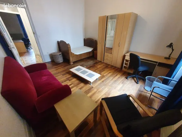 Chambre meublée 20m² dans colocation plein centre Grenoble