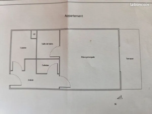 Location appartement F1 Ajaccio