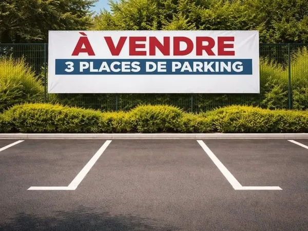 3 places de stationnement