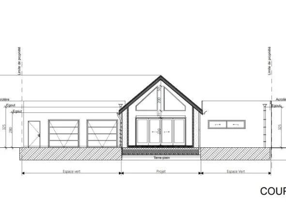 Terrain constructible 1180 m² - Permis accepté - Impasse calme
