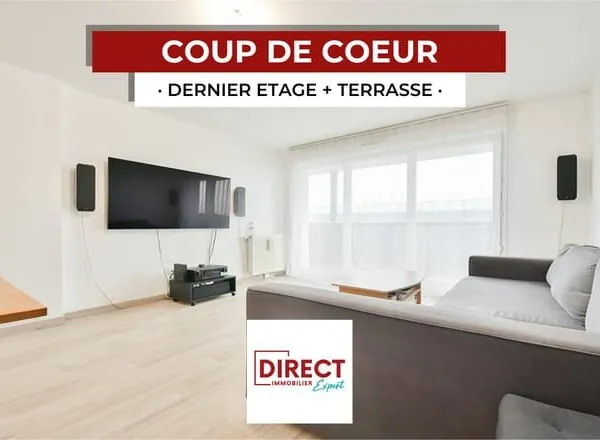APPT 3P DERNIER ETAGE + TERRASSE + PARKING