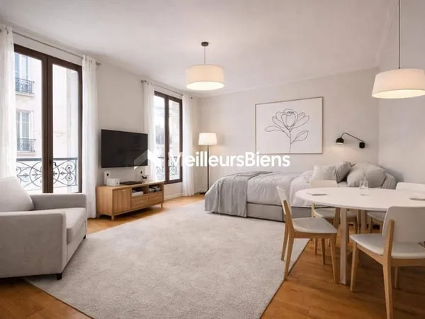 GRAND STUDIO LUMINEUX - PARIS 15 - ETAGE ELEVE - CALME ABSOLU - POTENTIEL 2 PIECES