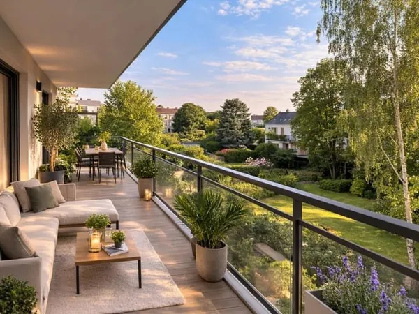 GRAND 3 PIECES TRAVERSANT EN CENTRE VILLE AVEC DOUBLE TERRASSE