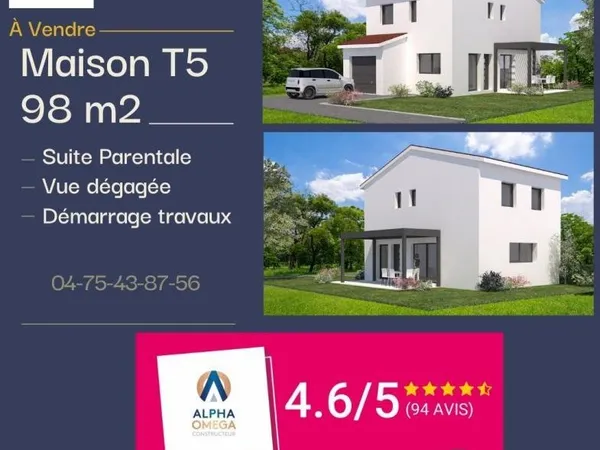 MAISON ETAGE GARAGE INTEGRÉ