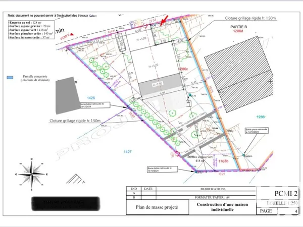 Terrain 673 m²