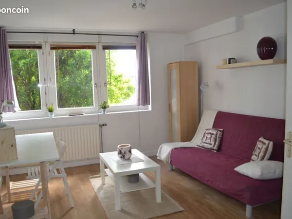 Studio meublé 21m², Lyon 7, 590 cc