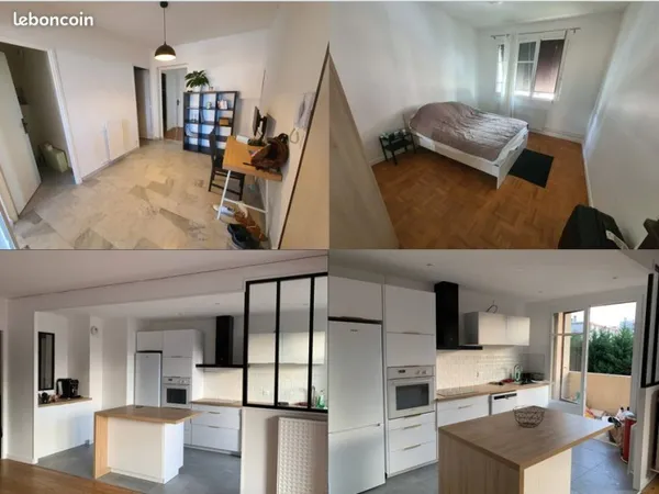 Location T3 Lyon 7eme (girondins/bon lait)