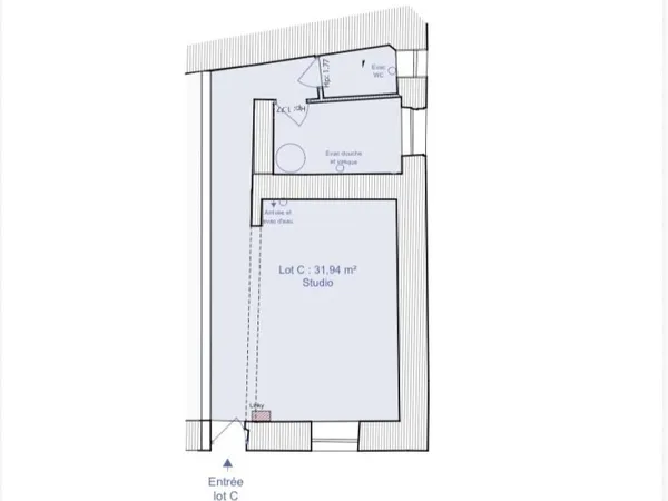 Appartement 1 pièce 31 m²