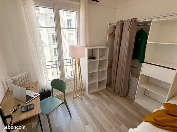 Chambre 1 pièce 17 m²