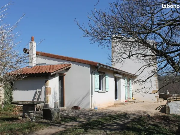 Location maison avec terrain plein sud