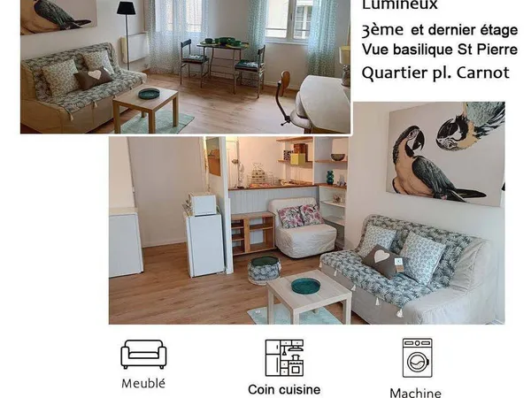 Studio 1 pièce 26 m²
