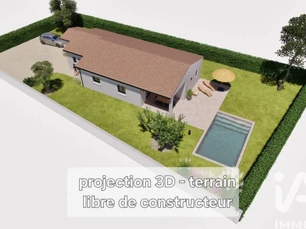 Terrain constructible 891 m²